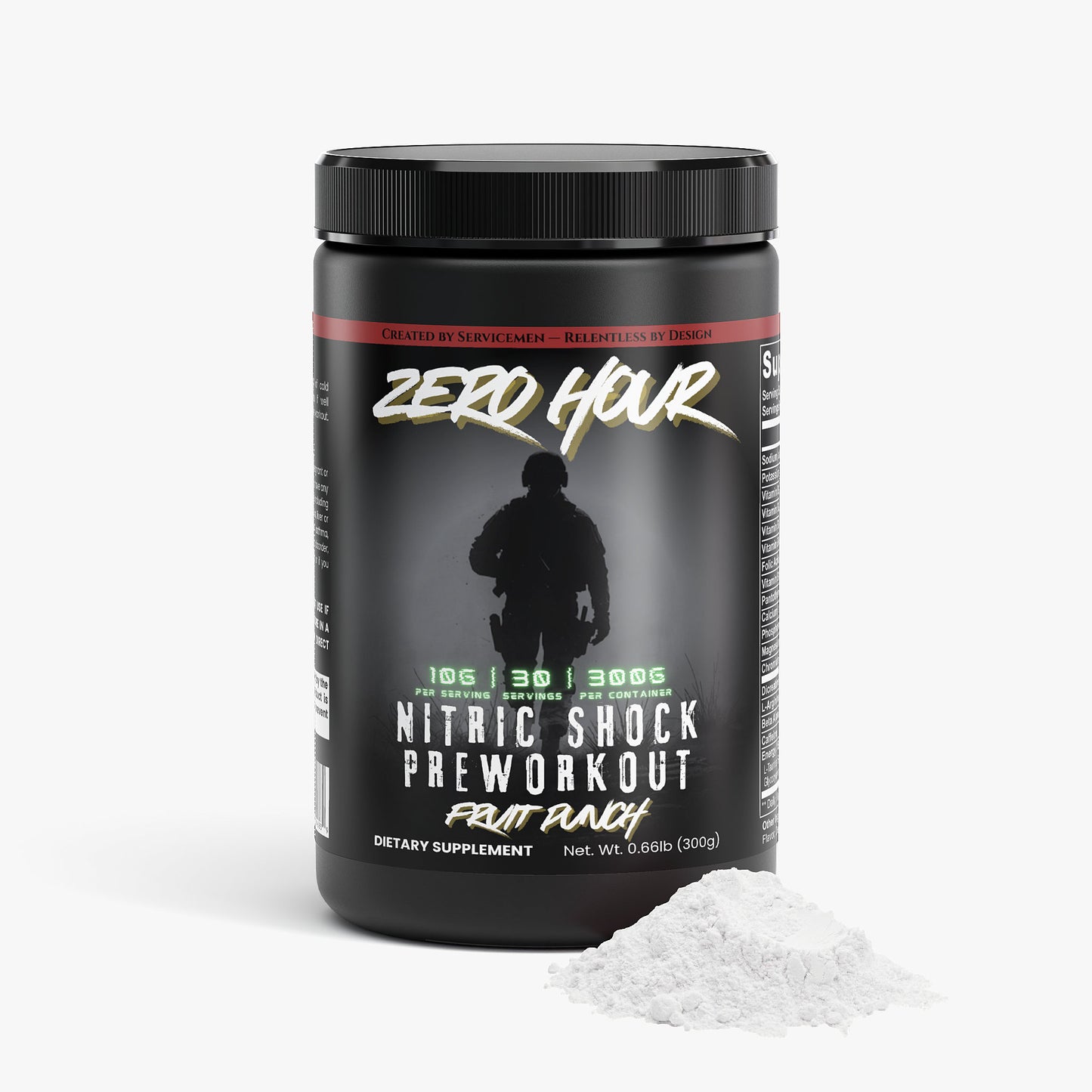 ZERO HOUR Pre-Workout Powder (Fruit Punch)