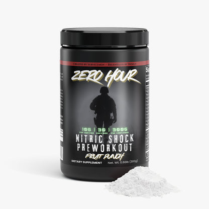 ZERO HOUR Pre-Workout Powder (Fruit Punch)