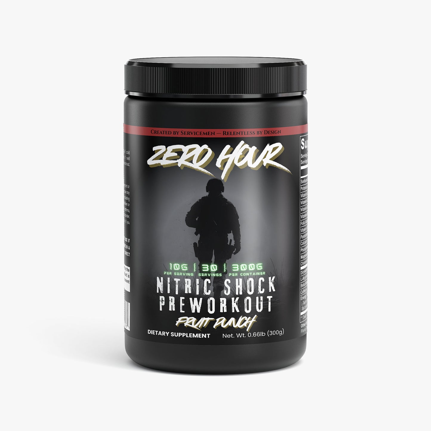 ZERO HOUR Pre-Workout Powder (Fruit Punch)