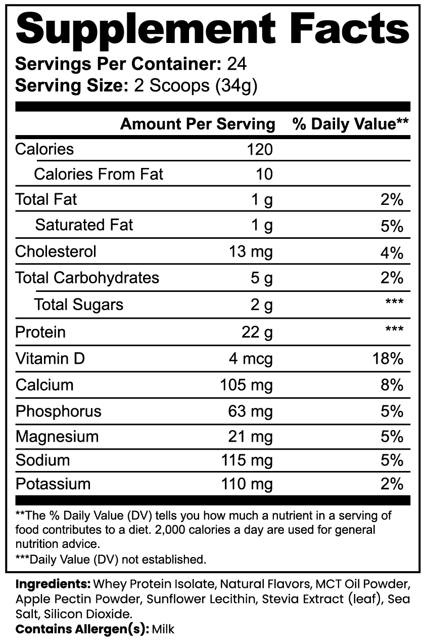VANGUARD Whey Protein Isolate (Vanilla)